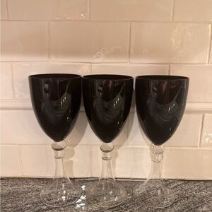 Set of 3 Dante by PIER 1 Water Goblet 9 1/8in